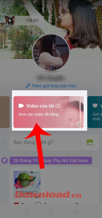 Chạm vào Video của tôi