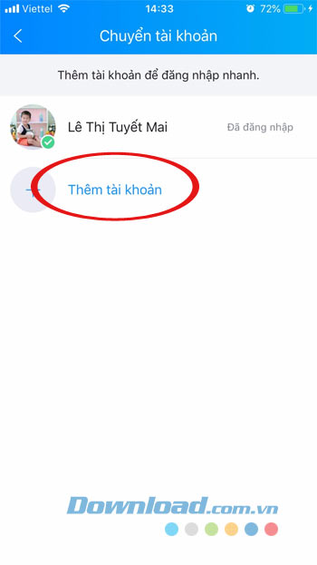 Thêm tài khoản mới