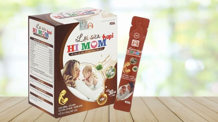 Lợi sữa Hapi Hi Mom hỗ trợ tăng lượng sữa với 30 gói