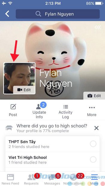 Avatar Facebook từ video