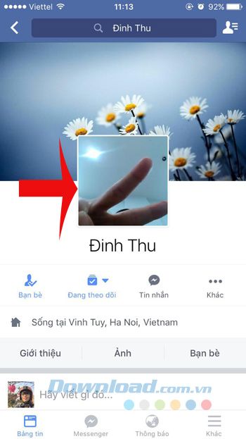 Hình đại diện trên Facebook