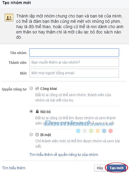 Làm sao để tạo nhóm trên Facebook?