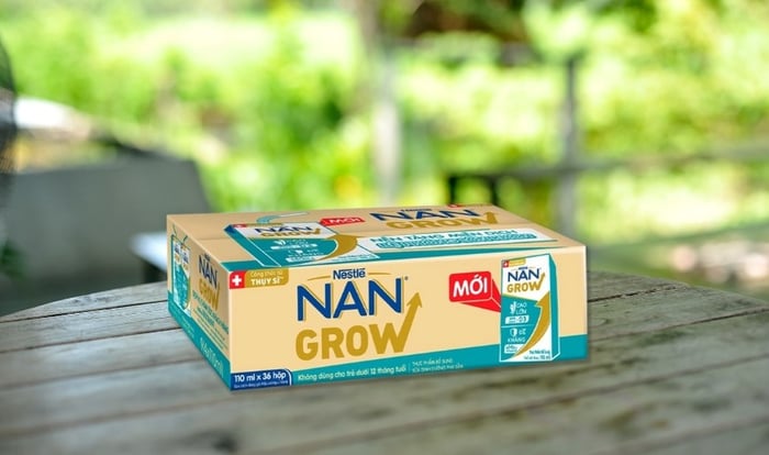 Thùng 36 hộp sữa pha sẵn Nestlé Nan Grow 110 ml (dành cho trẻ từ 1 tuổi)