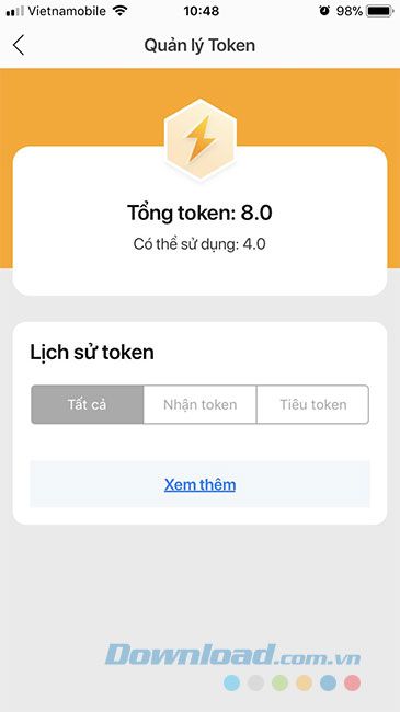 Quản lý Token trên Lotus