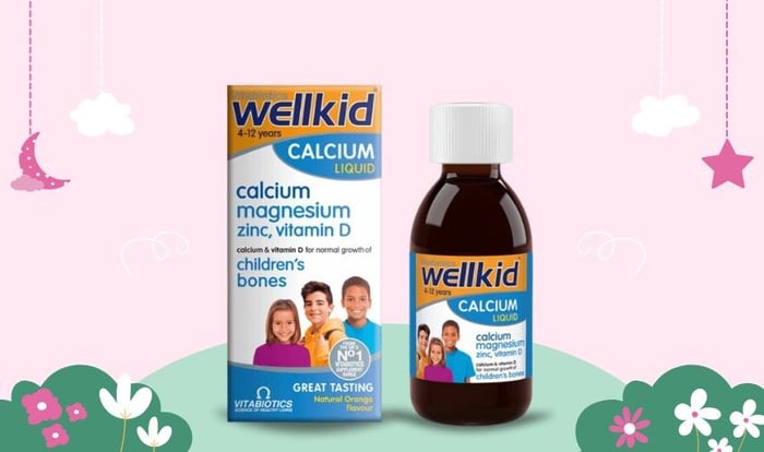 Siro Canxi nước Wellkid Calcium Liquid của Anh