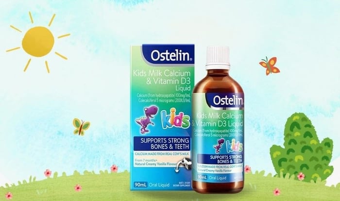 Siro Ostelin Kids Milk Canxi & Vitamin D3