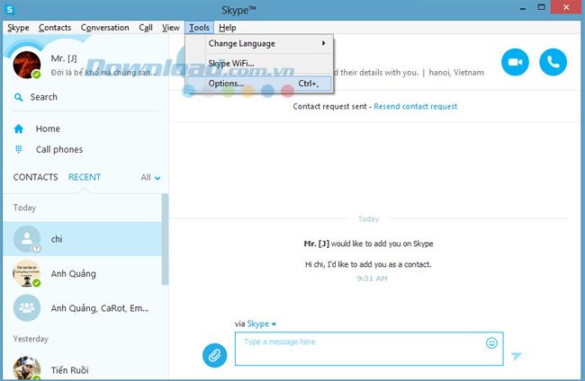 Mẹo nhỏ khi sử dụng Skype