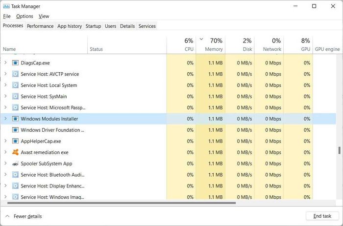 Windows Modules Installer