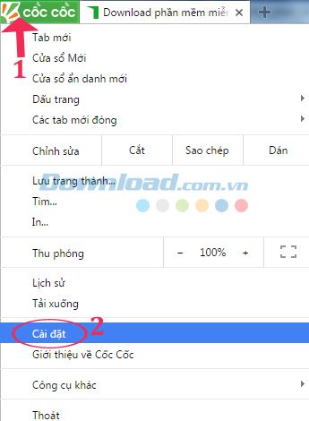 Cách đơn giản khôi phục cài đặt mặc định của trình duyệt Cốc Cốc