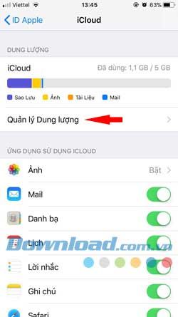 Lưu trữ trên iCloud