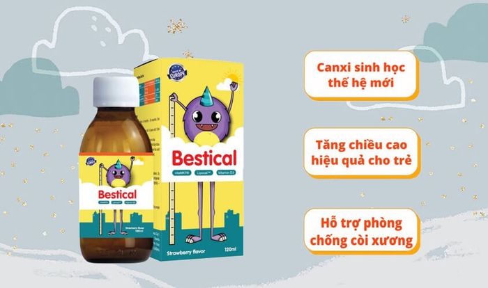 Siro ErgoPharma Bestical hỗ trợ cho xương và răng chắc khỏe 120 ml (dành cho trẻ từ 4 tháng tuổi)