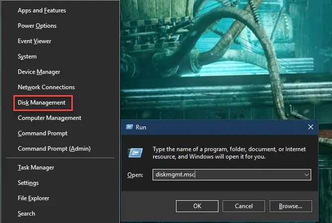 Disk Management trên Windows 10