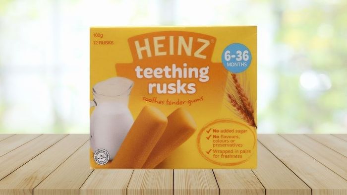 Bánh ăn dặm Heinz vị sữa hộp 100g