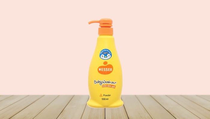 Sữa tắm gội cho bé Wesser 2 trong 1 hương phấn 500 ml 