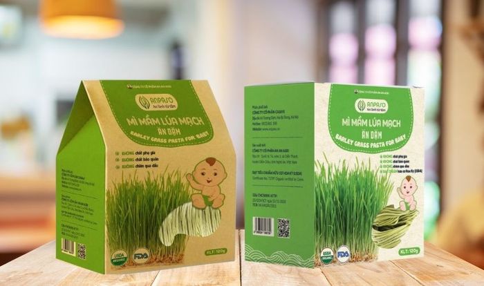 Mì ăn dặm mầm lúa mạch hữu cơ Anpaso 120g (từ 7 tháng)