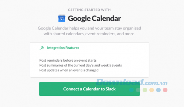 Tích hợp Google Calendar