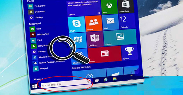 Mẹo tìm kiếm trên Windows 10
