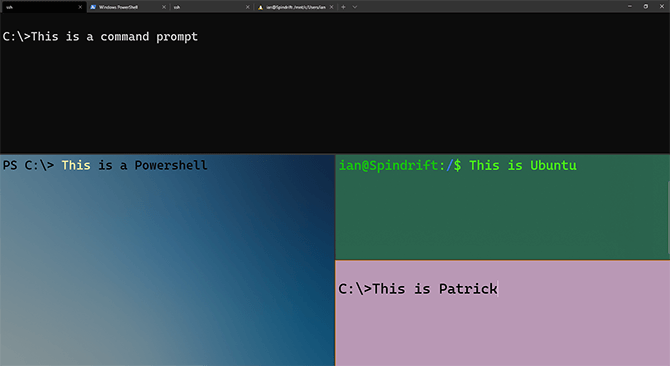 Windows Terminal hỗ trợ tính năng chia màn hình