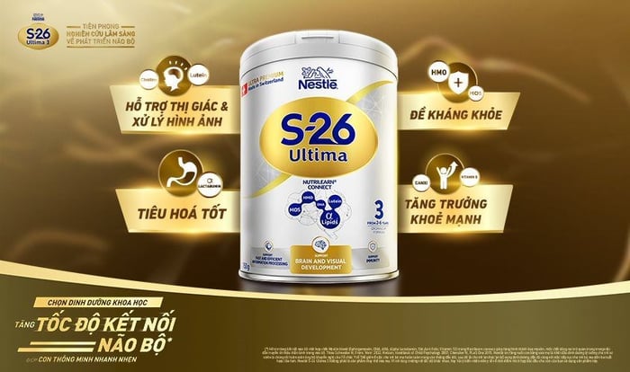 Sữa Nestlé S-26 Ultima 3 cung cấp nhiều chất dinh dưỡng quý giá