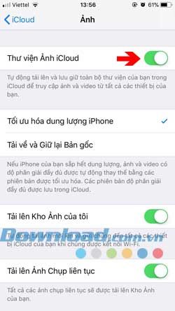 Lưu trữ trên iCloud