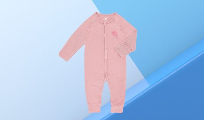 Bodysuit bé gái Lullaby NH114V màu hồng nhạt