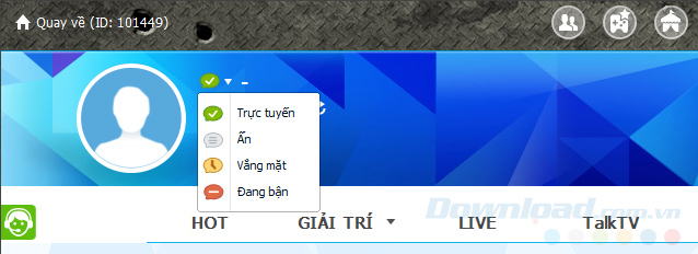 Trạng thái online