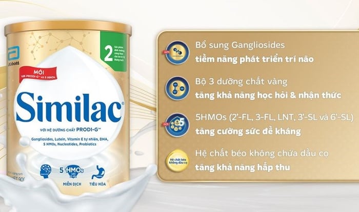 Sữa bột Similac 5G số 2 900g (6 - 12 tháng)