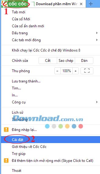 Hướng dẫn khắc phục IDM tự động bắt link Mytour trên trình duyệt Cốc Cốc