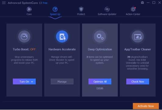 Advanced SystemCare 13 cải thiện đáng kể tốc độ PC