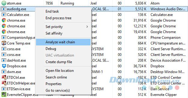 Khởi động lại Windows Explorer