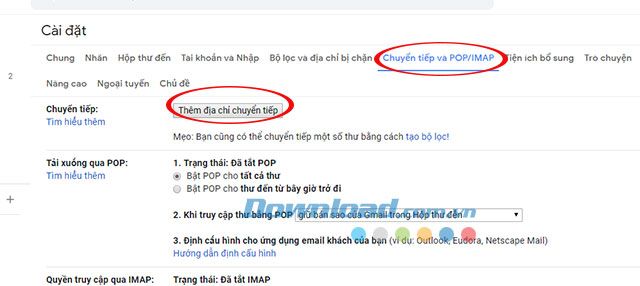 Thực hiện trên Gmail cũ