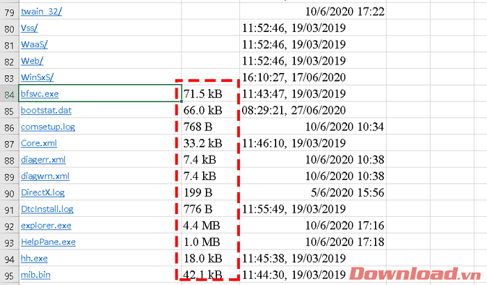 Nhấn tổ hợp phím Ctrl + A để sao chép và sau đó dán vào bảng tính Excel.