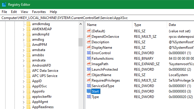 Thay đổi giá trị trong Registry Editor