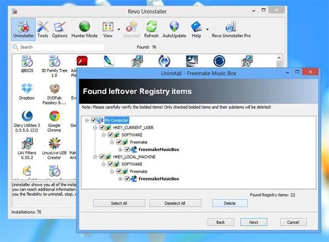 Gỡ bỏ chương trình máy tính bằng phần mềm Revo Uninstaller