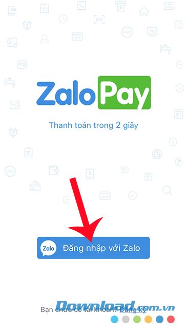 Đăng nhập vào ZaloPay