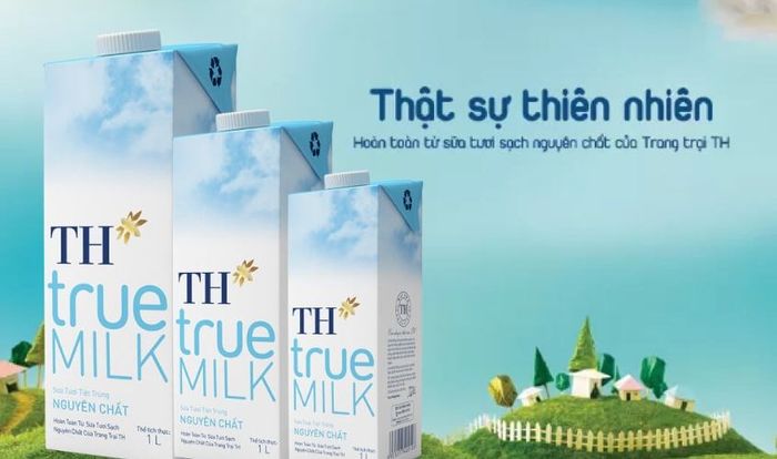 Sữa tươi tiệt trùng TH true MILK không đường 1 lít