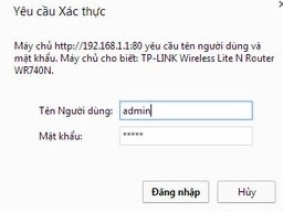 Đăng nhập vào modem TP-LINK