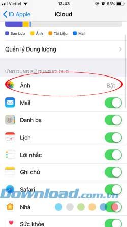 Lưu trữ trên iCloud