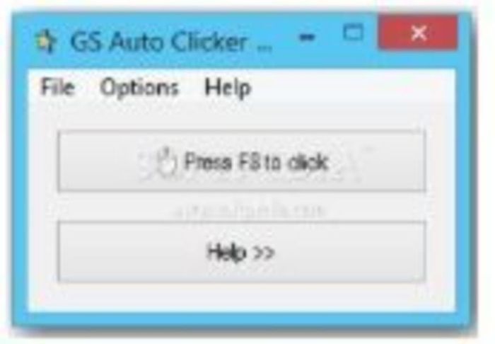 Giao diện của GS Auto Clicker