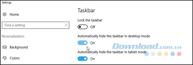 Ẩn Taskbar