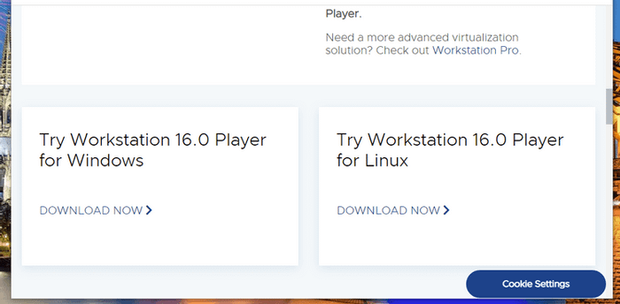 Tải  VMware Workstation 16 Player