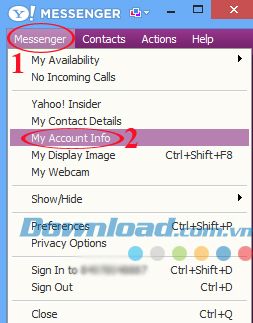 Hướng dẫn tạo tài khoản giả trên Yahoo Messenger