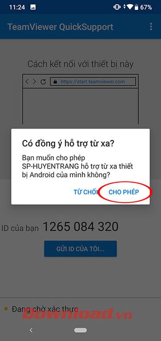 Cách chia sẻ màn hình điện thoại qua TeamViewer (phần 5)