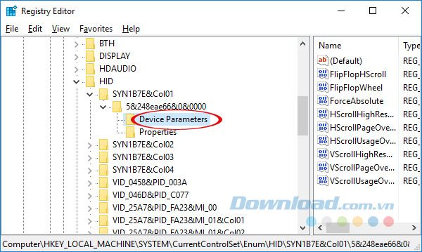 Device Parameters