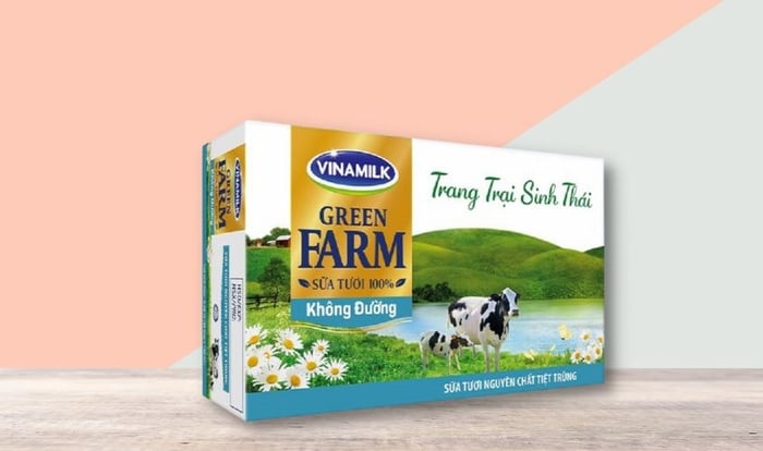 Thùng 48 hộp sữa tươi Vinamilk Green Farm không đường 180 ml