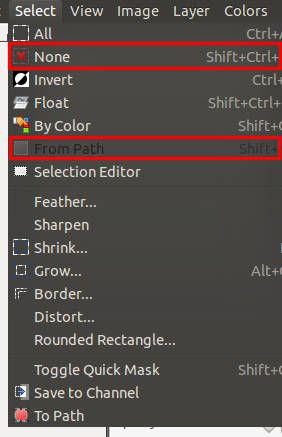 Từ đường dẫn trong GIMP