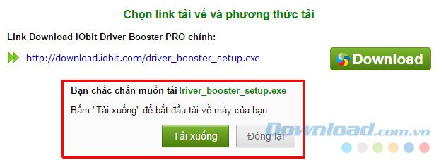 Miễn phí IObit Driver Booster từ Mytour