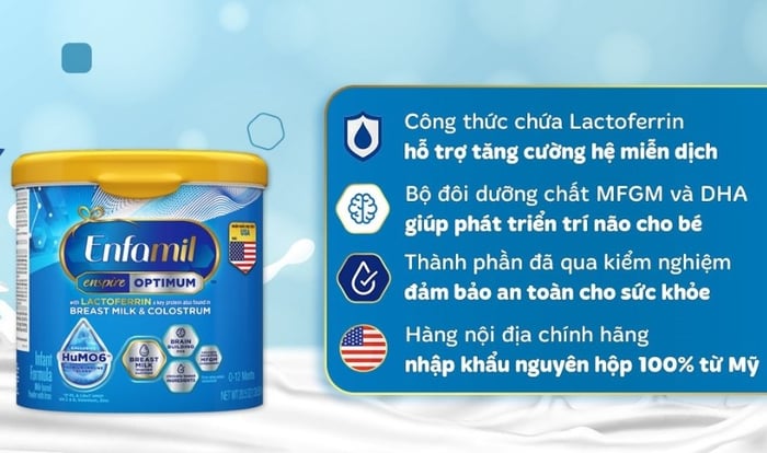 Sữa bột Enfamil Enspire Infant Formula 581g (0 - 12 tháng)