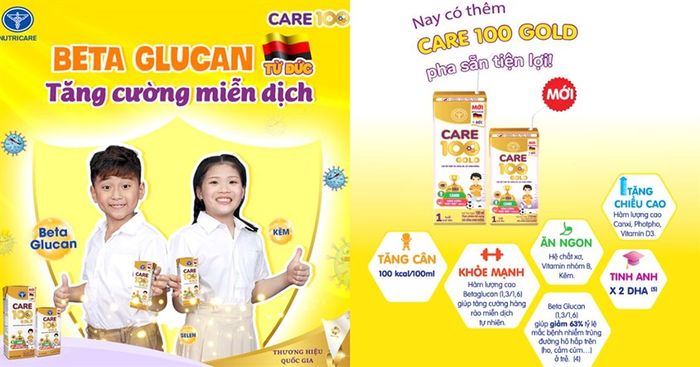 Sữa Care 100 Gold pha sẵn