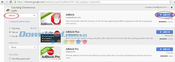 Cách cài đặt Adblock cho các trình duyệt